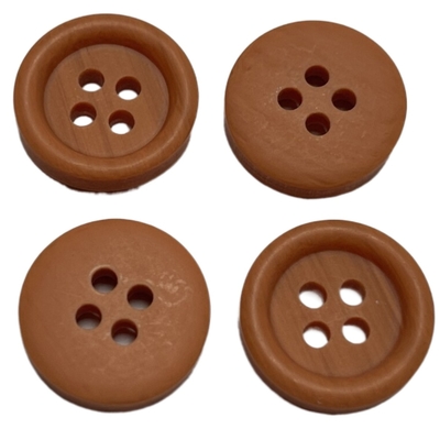 のど木ポリエステルは4縁との穴26Lの杏子色の丸型にボタンをかける