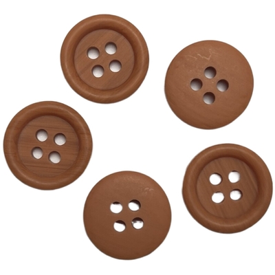 のど木ポリエステルは4縁との穴26Lの杏子色の丸型にボタンをかける
